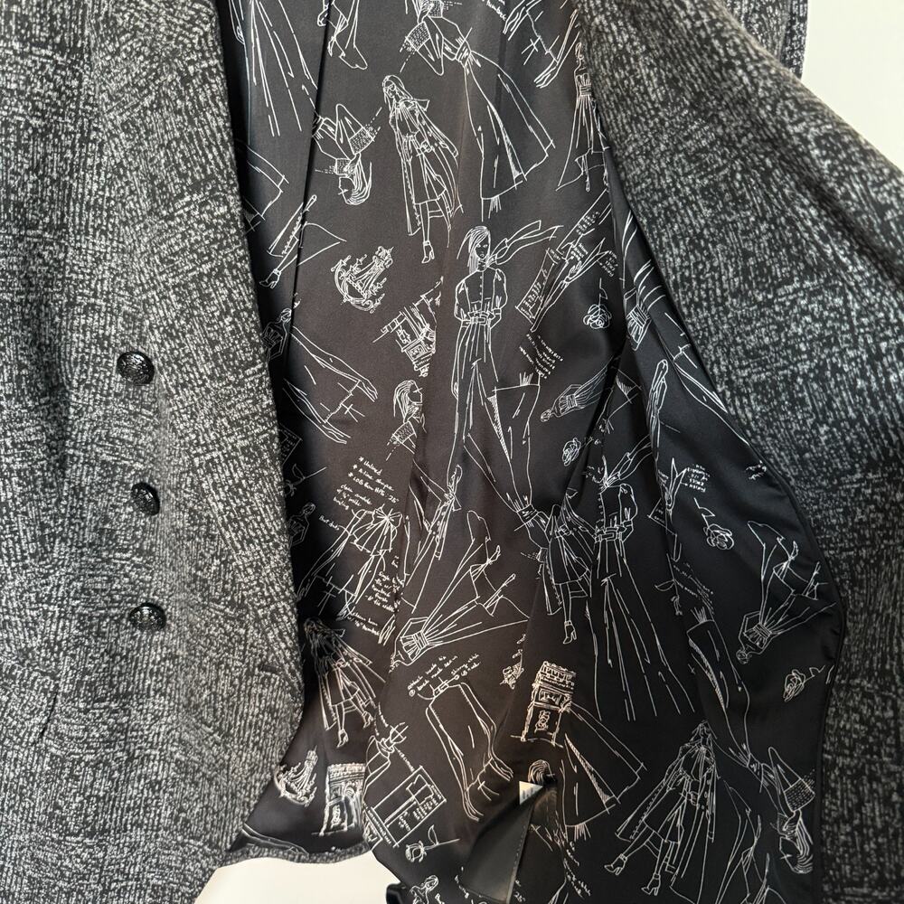 White House Black Market Studio Suite Blazer & Pants 12 Office Preppy Academia - Picture 7 of 16
